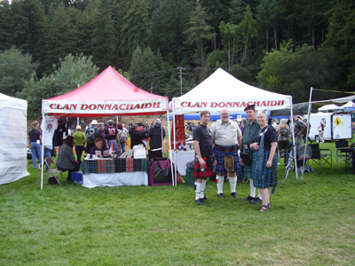 Donnachaidh Tent at Loch Lomond Games